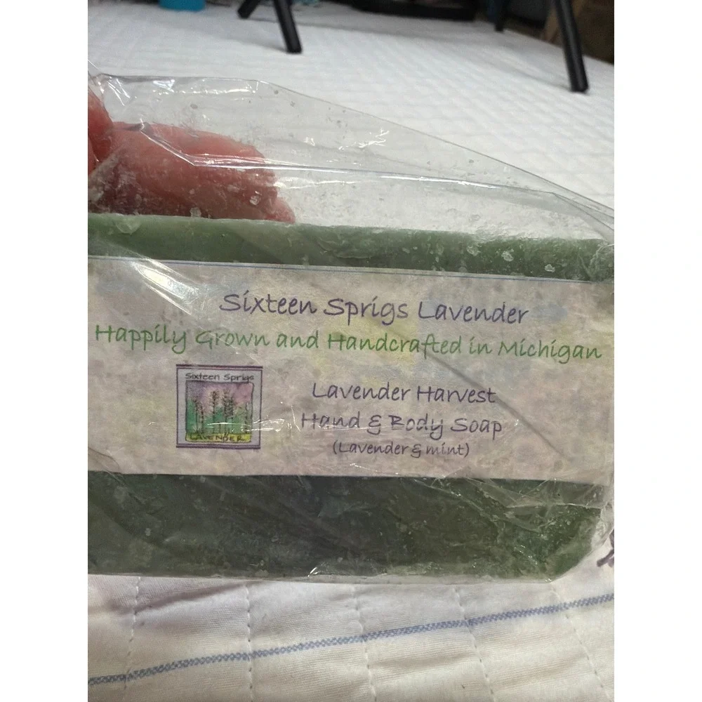 Sixteen Sprigs Lavender Handcrafted Soap Set Lavender & Lavender Mint Michigan